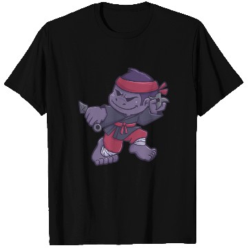 Discover Gorilla Monkey Ninja Samurai gift T Shirts