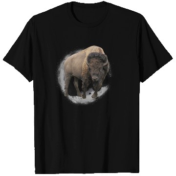 Discover Bison Buffalo Cattle Design Illustration Gift T Shirts