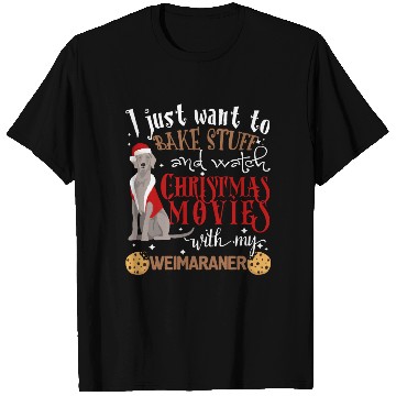 Discover Watch Christmas Movies With My Weimaraner Dog Love T Shirts