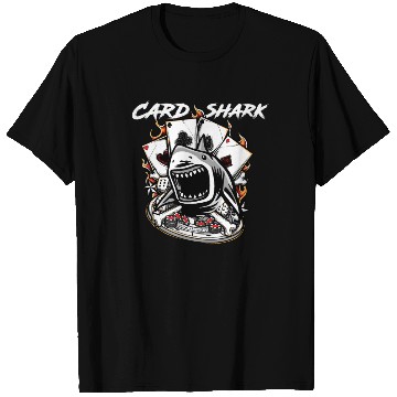 Discover Vintage Card Shark Poker Player - Awesome Gift T Shirts