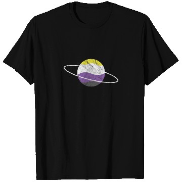 Discover Non Binary Planet LGBTQ Flag T Shirts