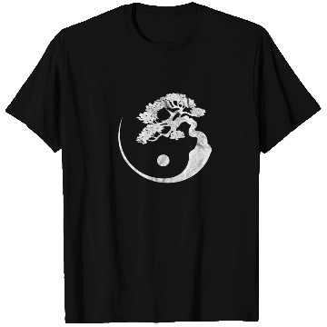 Discover Bonsai Tree Yin Yang Vintage T Shirts