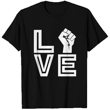 Discover Black Love With Fist T Shirts