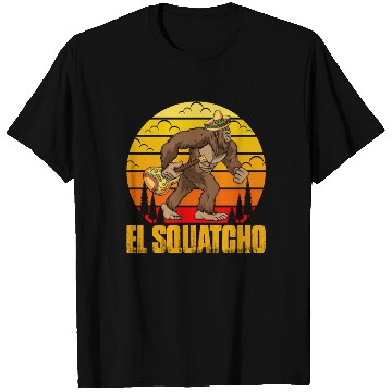 Discover El Squatcho Mexican Sasquatch Bigfoot T Shirts