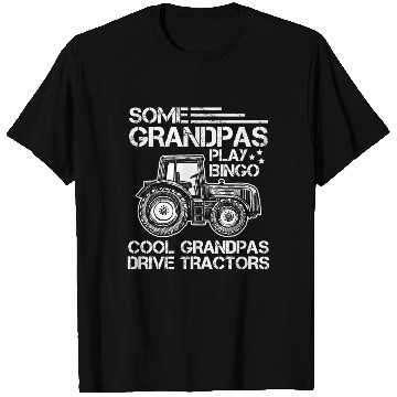 Discover Tractor Grandfather Farmer Ranch Grandparents T Shirts