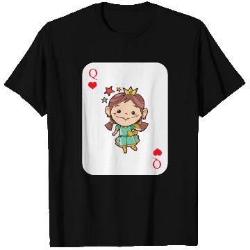 Discover Poker Queen Card Game Princess T Shirts
