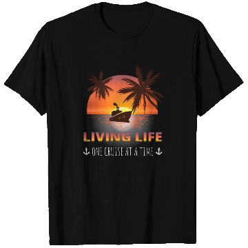 Discover Cruise Ship Vacation Living Life One Cruise At A T T Shirts