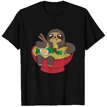 Discover Sloth Ramen Noodles For Animal Lovers T Shirts For
