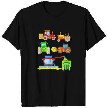Discover Farm Tractors Kids T Shirts