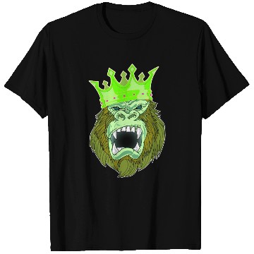 Discover neon green Gorilla Jungle King T Shirts