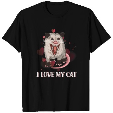 Discover I Love My Cat Funny Trash Animal Possum T Shirts