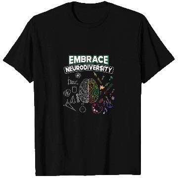 Discover Embrace Neurodiversity Brain Voice T Shirts