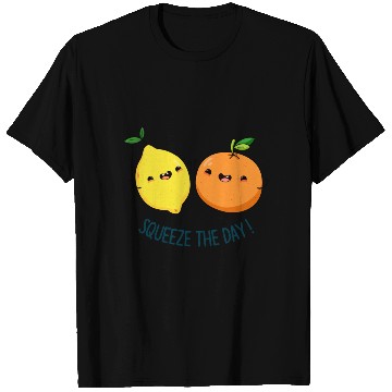 Discover Squeeze The Day cute Fruit Pun T Shirts