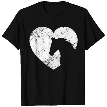 Discover Heart with horse head T Shirts
