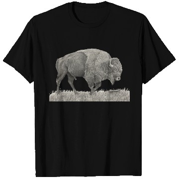 Discover Buffalo Drawing T Shirts