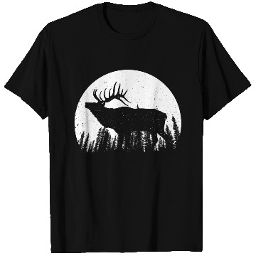 Discover Elk Antlers Forest Moon T Shirts