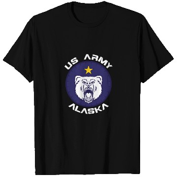 Discover US Army Alaska Polar Bear Patch T Shirts