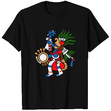Discover Aztec Symbol Aztec God of War Huitzilopochtli T Shirts