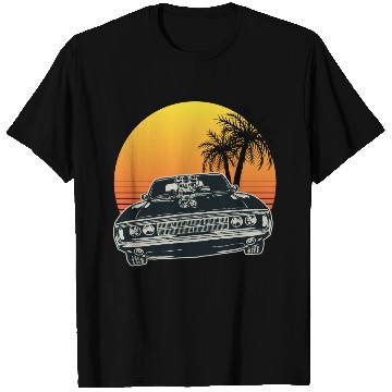 Discover Muscle Car Sunset T Shirts