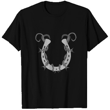 Discover Horseshoe Wrapped in Barbed Wire T Shirts