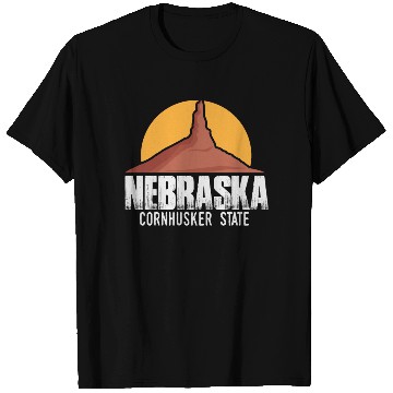 Discover Nebraska State | USA America States Chimney Rock T Shirts
