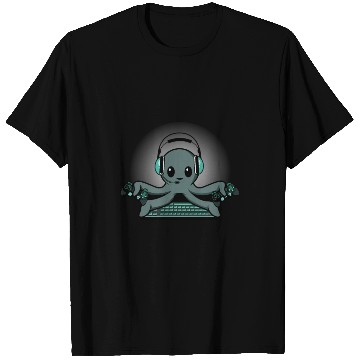 Discover Octopus Gaming Keyboard Gamer Or Nerd Gift T Shirts