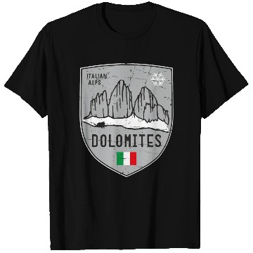Discover Dolomites Italy Emblem T Shirts