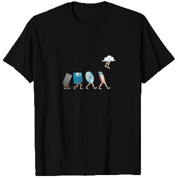 Discover Computer Engineering Software Disk USB Cloud T Shirts