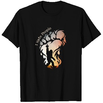 Discover I Hate People Bigfoot Funny Camping T Shirts