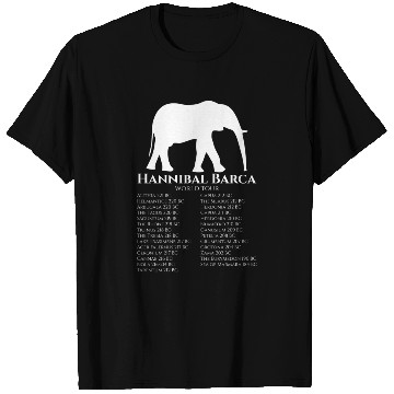 Discover Hannibal Barca World Tour - Carthaginian Empire T Shirts
