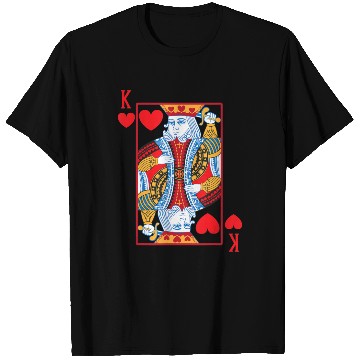 Discover Halloween Playing Card Costume KING OF HEARTS T Shirts