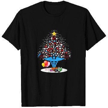 Discover Medical Tools Christmas Tree Funny Nurse Christmas T Shirts