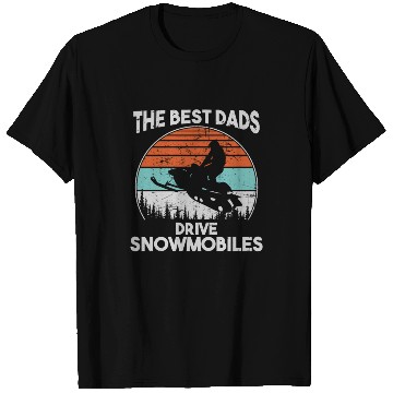 Discover Vintage Snowmobile T Shirts Gift for Dad Husband Men