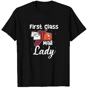 Discover First Class Mail Lady T Shirts