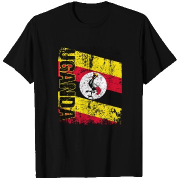 Discover Uganda Flag Big Vintage Retro Flag Gift T Shirts