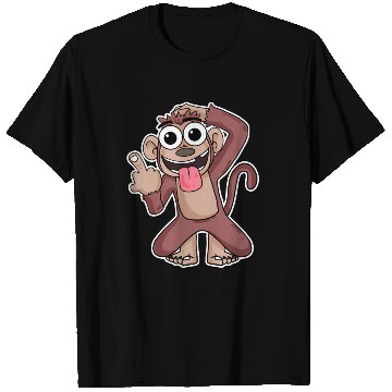 Discover Funny Monkey Showing Middle Finger T Shirts
