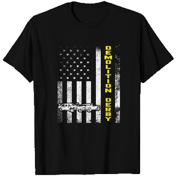 Discover Demolition Derby Car crashing Motorsport Racing US T Shirts