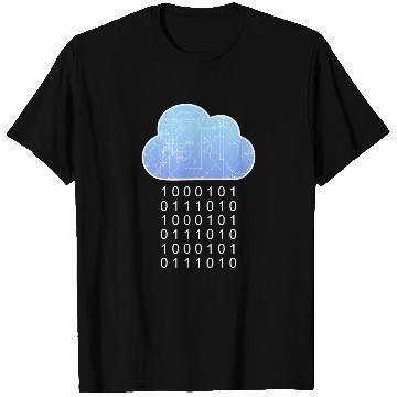 Discover Data Analytics Cloud Data Rain Binary Geek Gift T Shirts