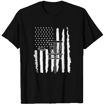 Discover Disc Golf USA American Flag T Shirts