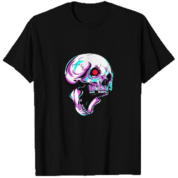 Discover Skull Robot With Red Blinking Eye Cyborg T Shirts