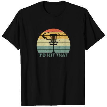 Discover Vintage I'd Hit That Discgolf Golfing Disc Gift T Shirts