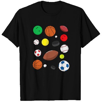 Discover Colorful Sports Balls T Shirts