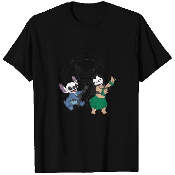 Discover Black Metal Lilo and Stitch T Shirts