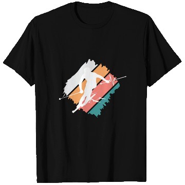 Discover ski skiing winter sports mountains funny snow reso T Shirts