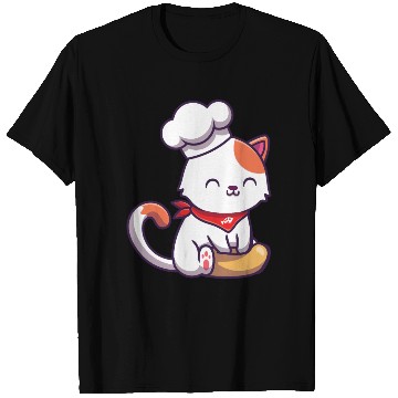 Discover Chef Cute Cat Baking T Shirts