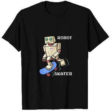 Discover Robot Skater Classic 90-s T Shirts