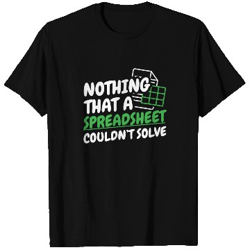 Discover Accountant Accounting Spreadsheet T Shirts
