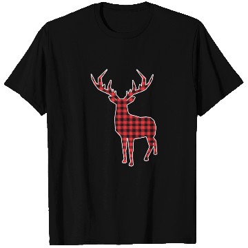Discover Buffalo Plaid Deer Christmas T Shirts