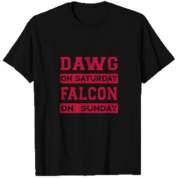 Discover Dawg On Saturday Falcon On Sunday Atlanta Athens F T Shirts
