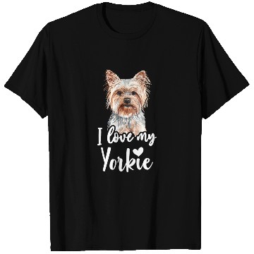 Discover Yorkshire Terrier I Love My Yorkie funny saying T Shirts